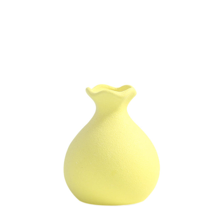 Einzigartige gebogene keramische Blumenvase Karnz