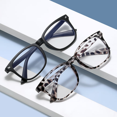 Modische rechteckige Brille Karnz