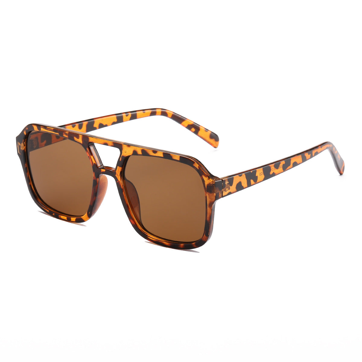 Damen elegante quadratische Sonnenbrille mit stilvollem Muster Karnz