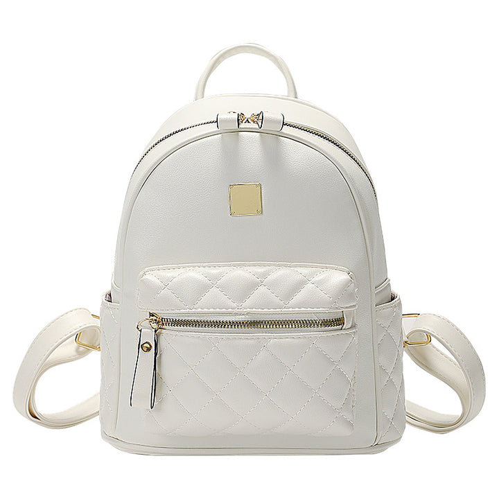Gepolsterter Leder Mini Rucksack Karnz