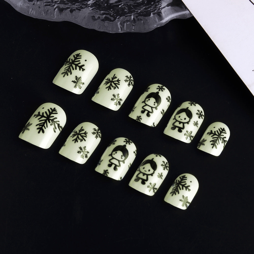 Winter-Themen Nagelkunst Design Karnz