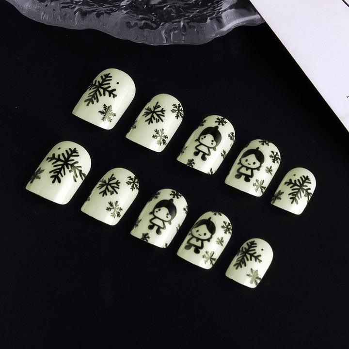 Winter-Themen Nagelkunst Design Karnz