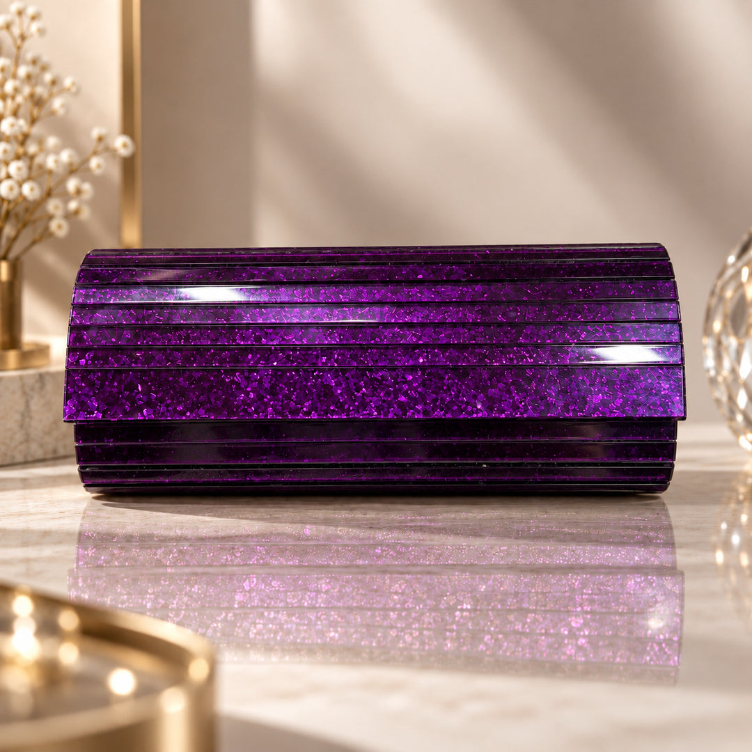 Glamouröser Glitter Twist Clutch