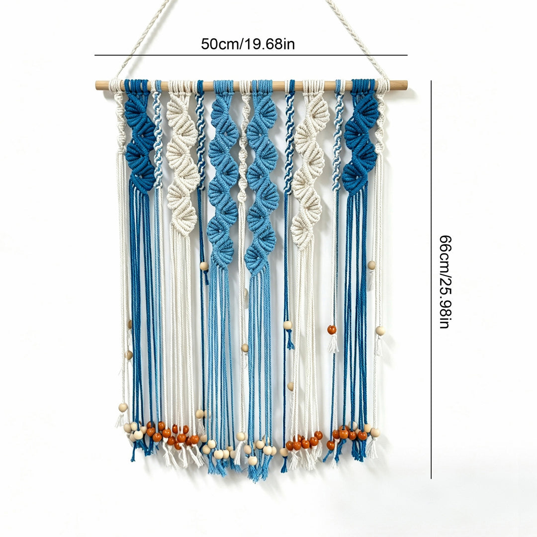 Floral Macrame Wandbehang Karnz