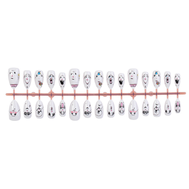 Kreatives Charakter-Themen Press-On Nagelkunst Set Karnz