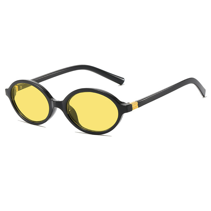 Vintage-inspirierte ovale Fassung Brille Karnz