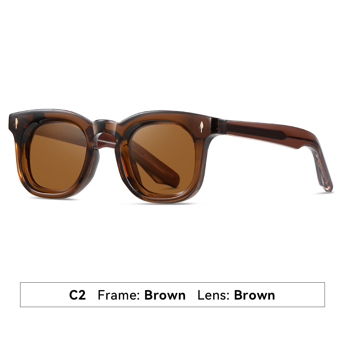 Damen Sonnenbrille im modernen quadratischen Design mit UV-Schutz Karnz