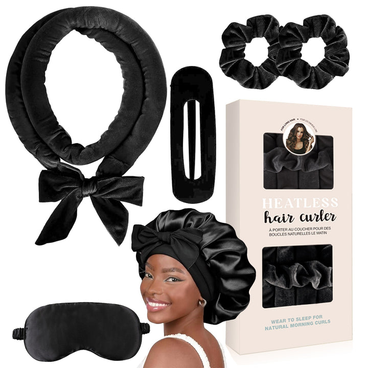 Hitzefreies Satin-Haarlocken-Set