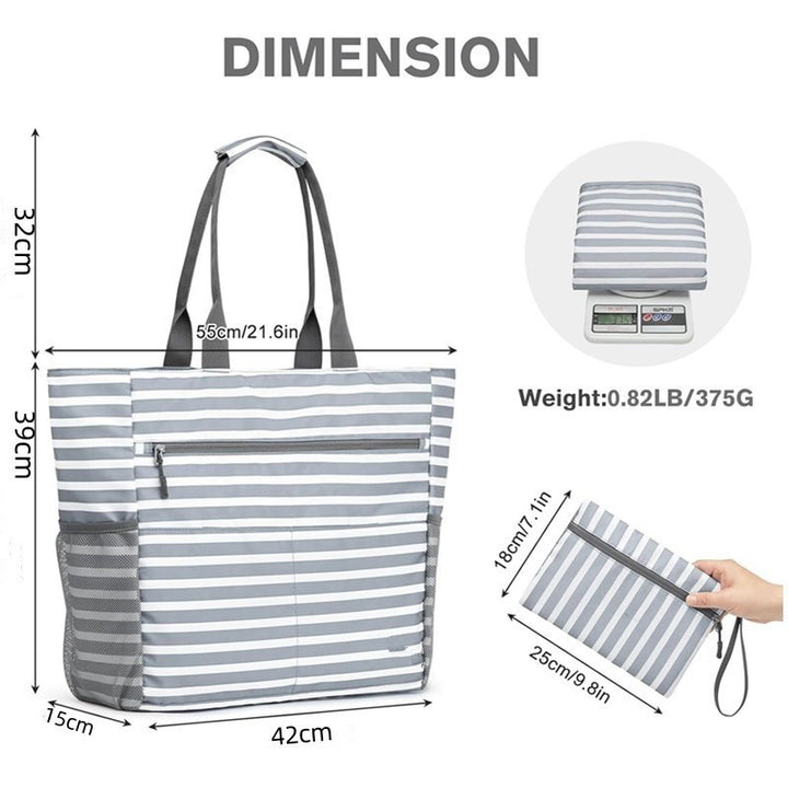 Geräumige Strandtasche mit Mehreren Fächern Karnz