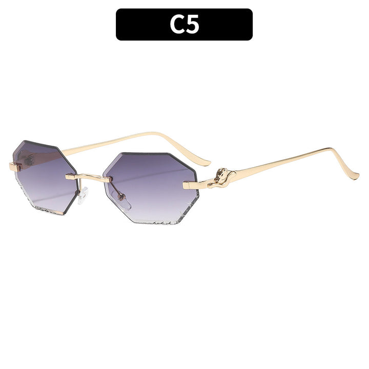 Chic Geometrische Übergroße Sonnenbrille