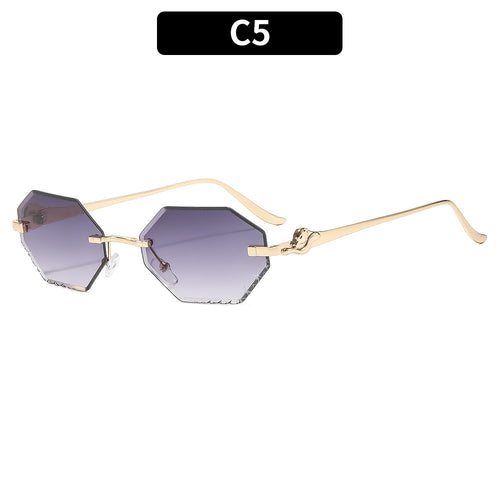 Chic Geometrische Übergroße Sonnenbrille