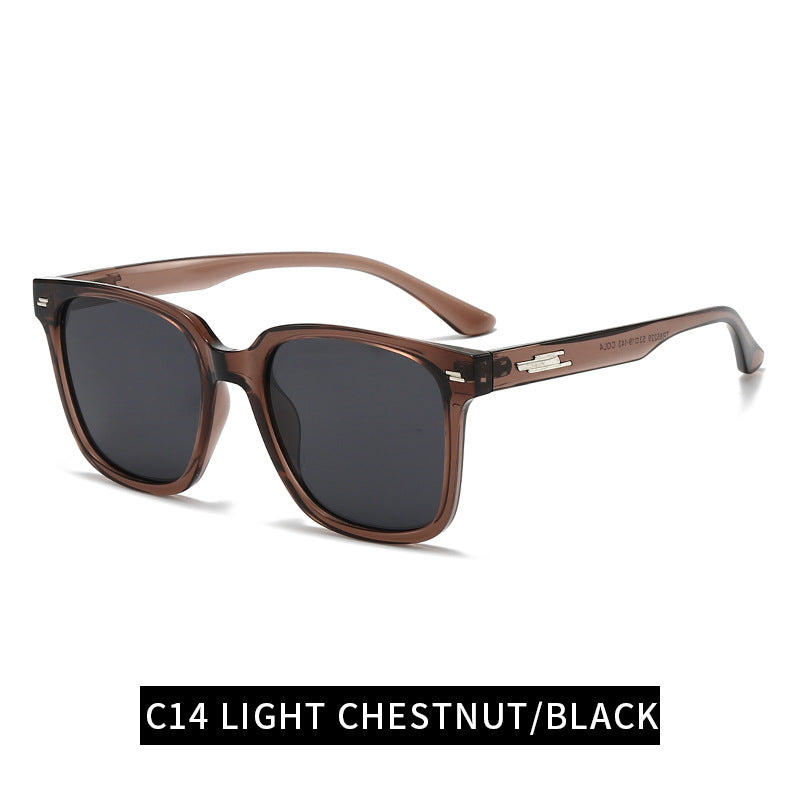 Damen modische quadratische Sonnenbrille mit UV-Schutz und flexiblem Gestell Karnz