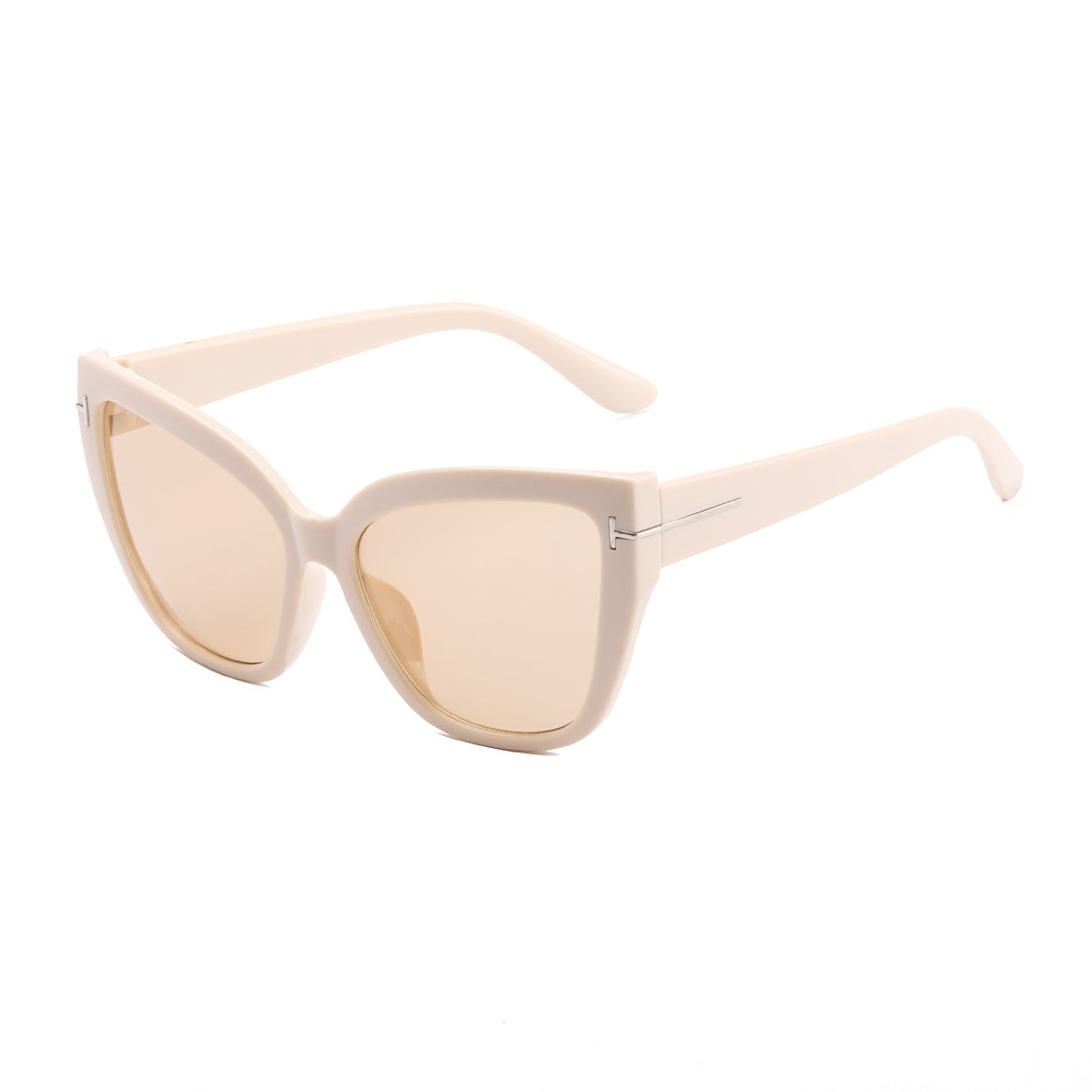 Damen Cat-Eye Sonnenbrille mit modischem Strukturrahmen Karnz