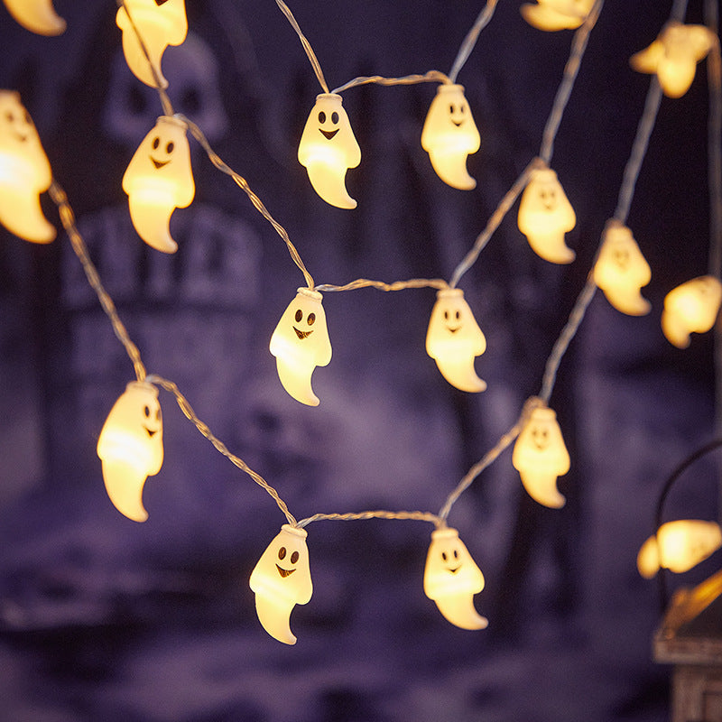 Verspielte LED-Grusel-Lichterkette Karnz