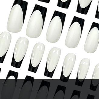 Elegante French Tip Presse-auf Nägel Karnz 1789915939
