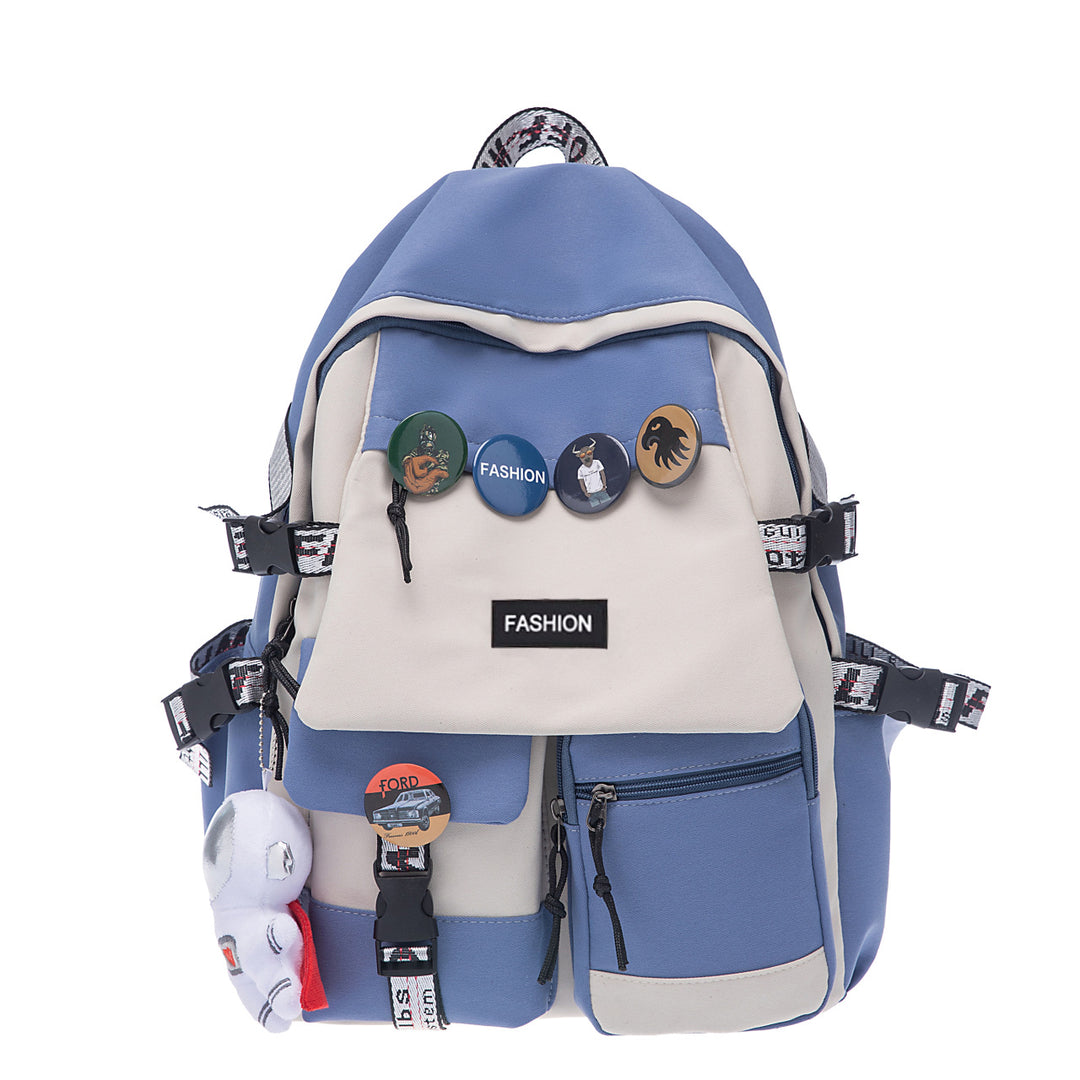 Moderner Rucksack mit Vielseitigen Fächern und Kreativen Applikationen Karnz