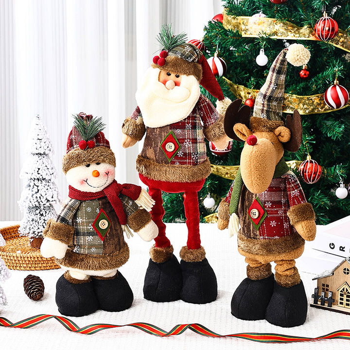 Niedliche Weihnachtsdekorationsfigur im Rentier-Look Karnz