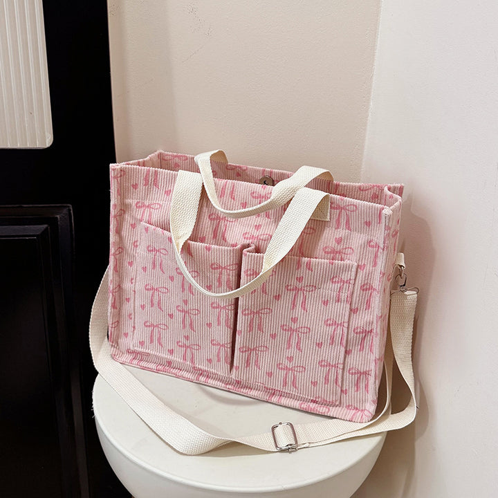 WoGemusterte Canvas Tragetasche Karnz