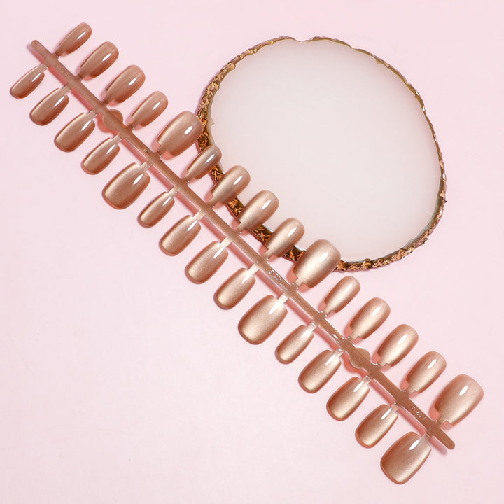 Premium Glänzendes Press-On Nails Set Karnz