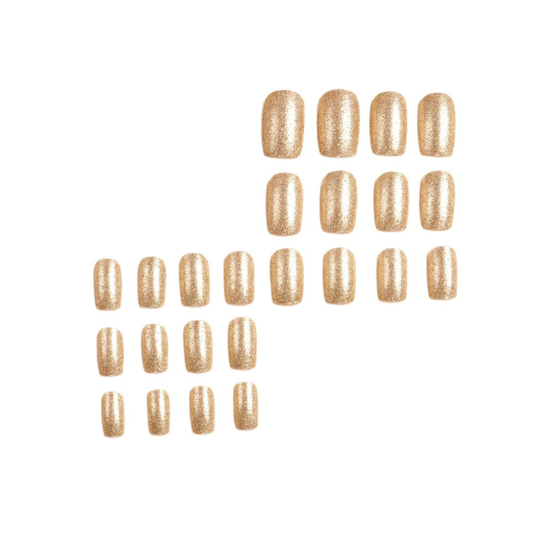 Glitzerndes Press-On-Nagelset Karnz