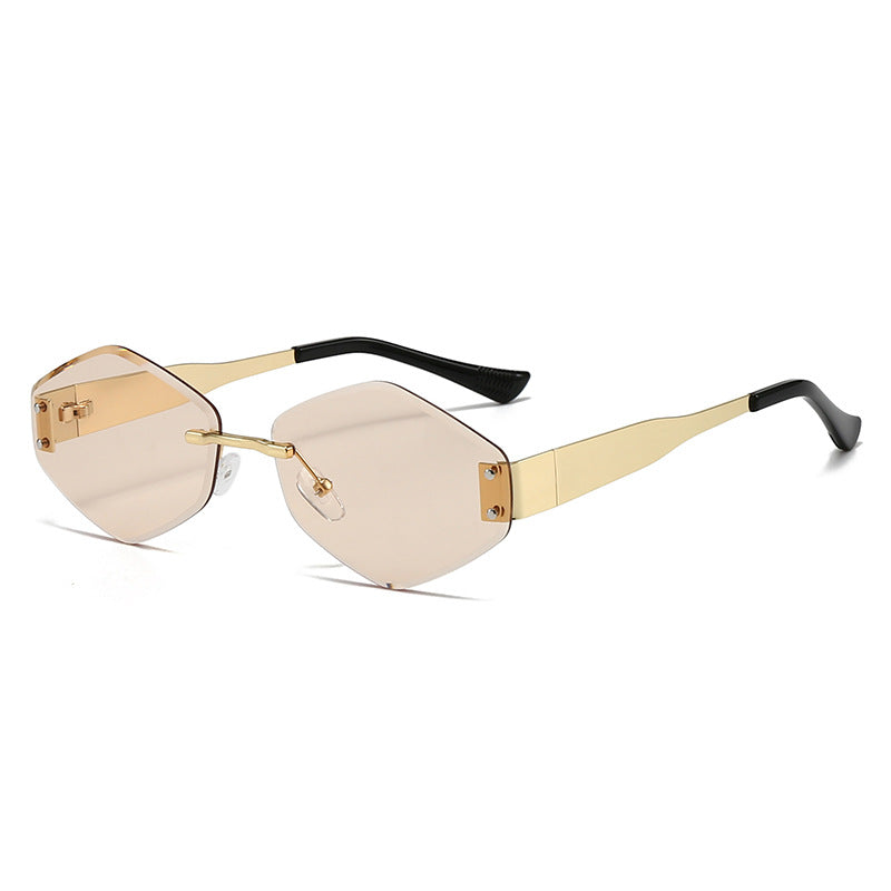 Damen modische Sonnenbrille im trendigen Hexagon-Design Karnz