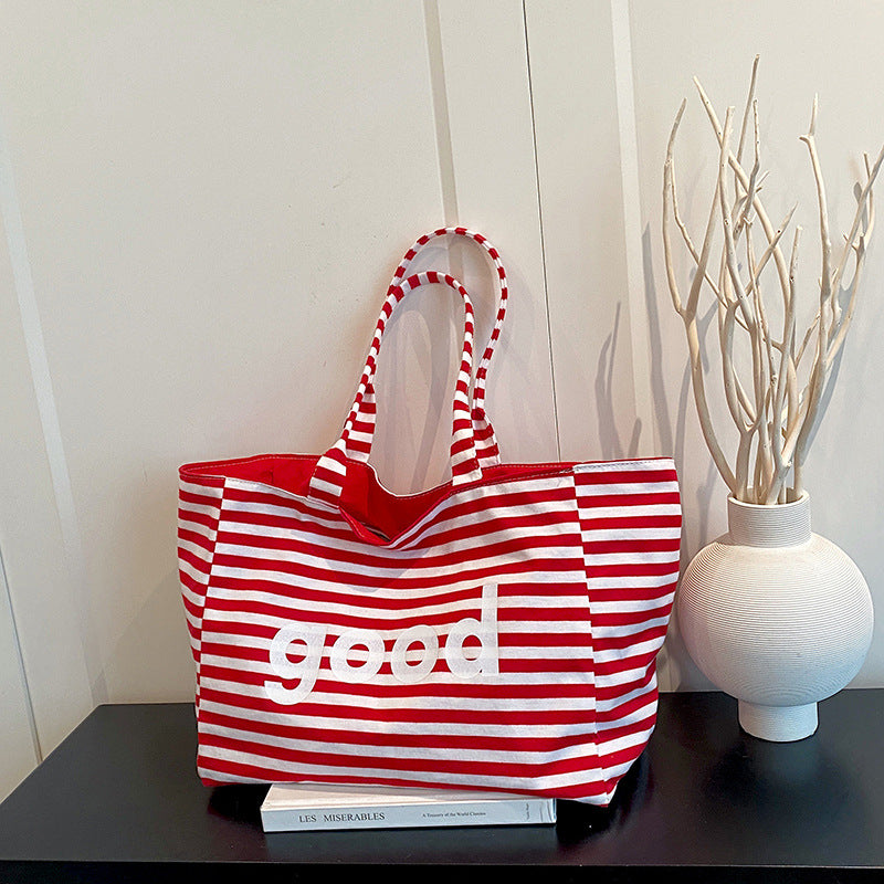WoSpacious Canvas Strandtas Karnz