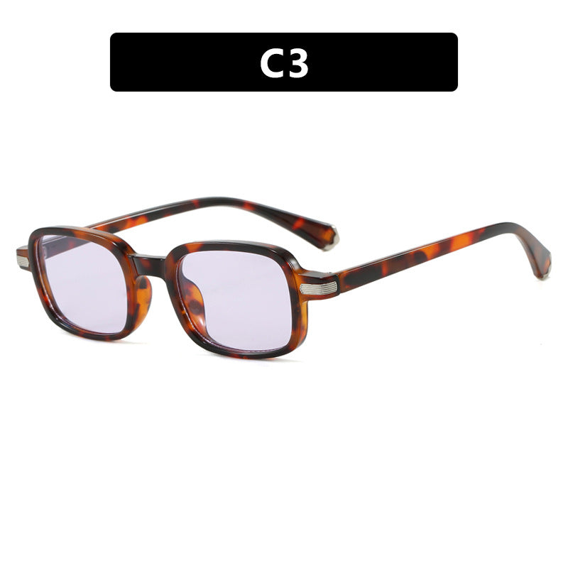 Damen modische quadratische Sonnenbrille im trendigen Schildkrötendesign Karnz