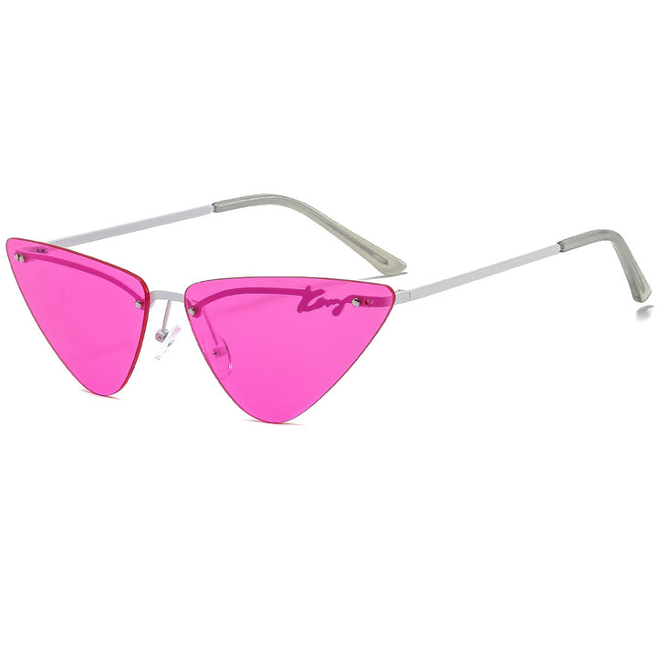 Modische Dreiecksrahmen-Sonnenbrille