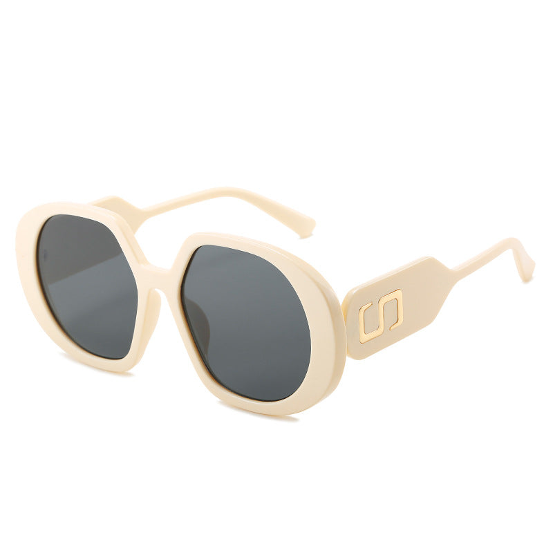 Damen oversized Sonnenbrille mit markantem Rahmen und UV-Schutz Karnz