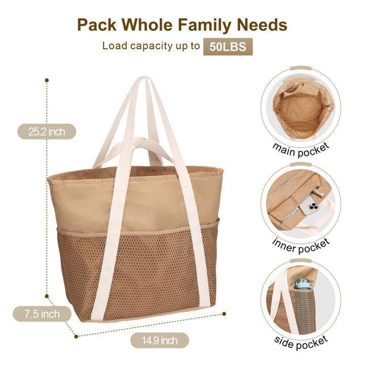 Multifunktionale Einkaufstasche mit Netzgewebe Karnz