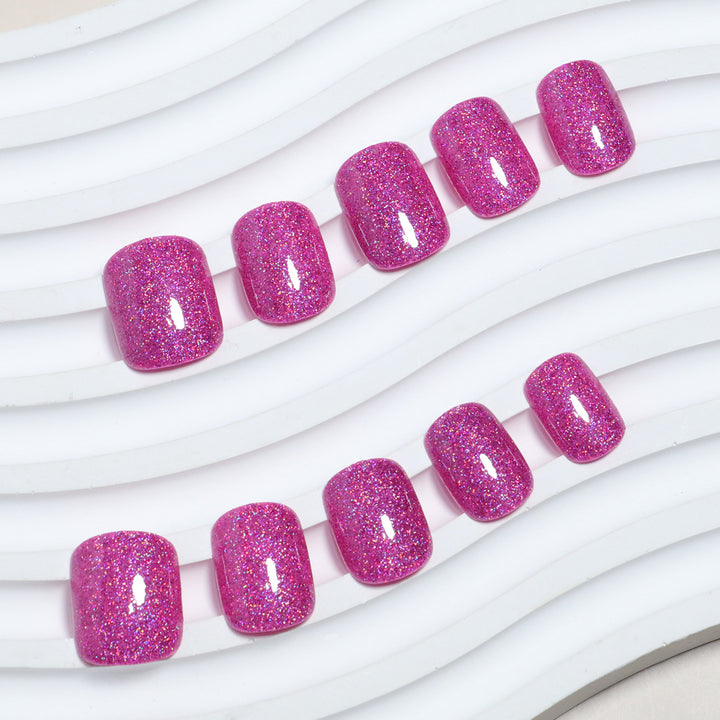 Glitzernde Press-On-Nagelspitzen Karnz