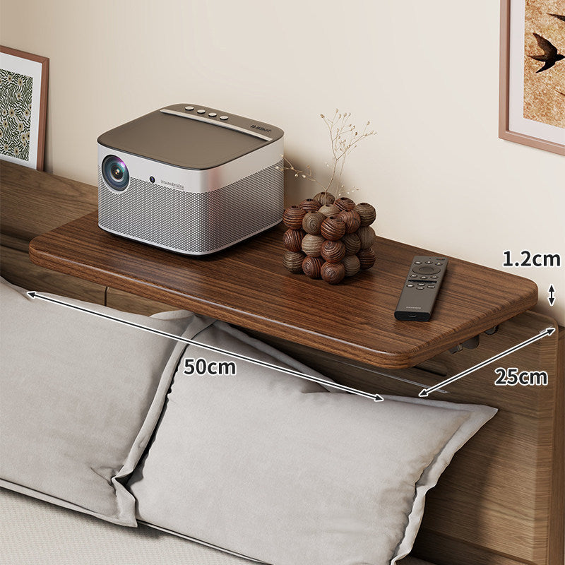 Slim Floating Kopfteil Nachttischregal mit ultra-dünnem Profil und abgerundeten Ecken