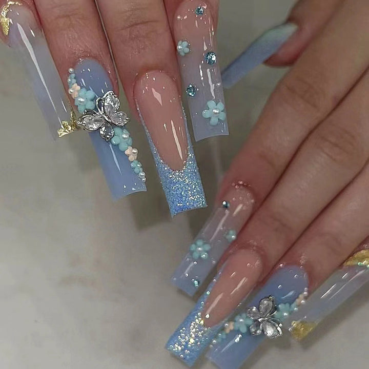Dekorative 3D Blumen Nagelkunst Extensions