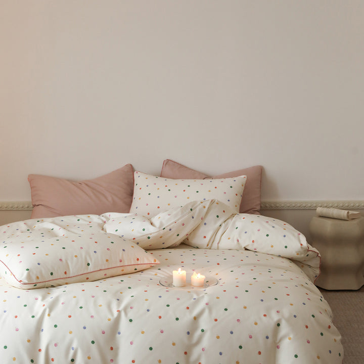 Mini-Tree Bedruckte Baumwoll-Percale Bettbezug & Kissenbezug Set