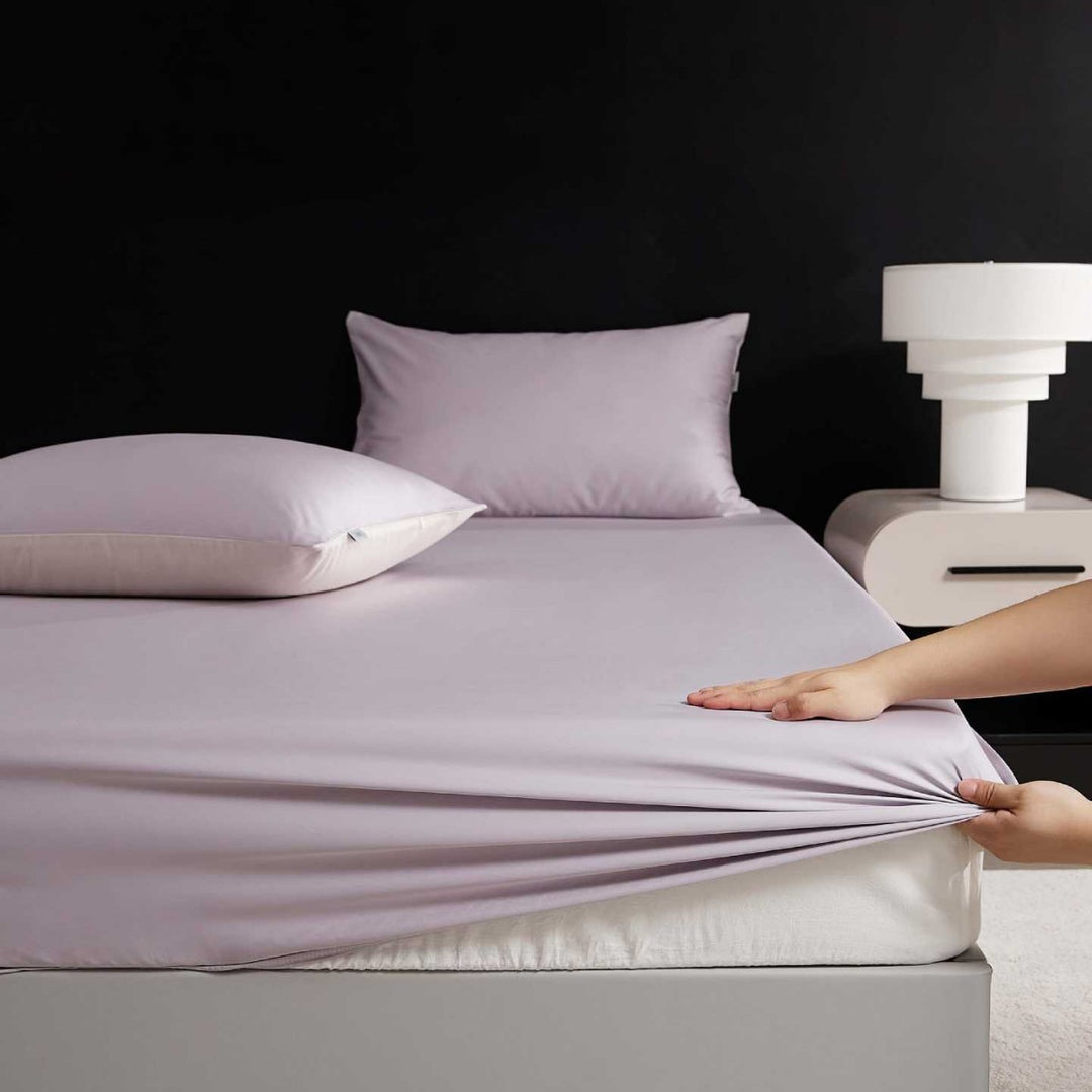 Wendbare Premium-Baumwollsatin-Bettgarnitur mit seidenweichem Finish