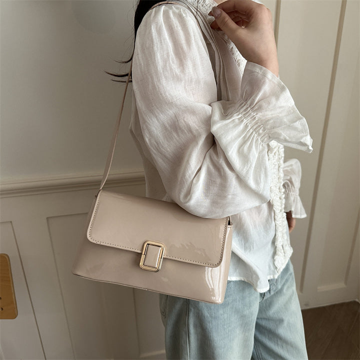 Elegante Lackleder-Handtasche