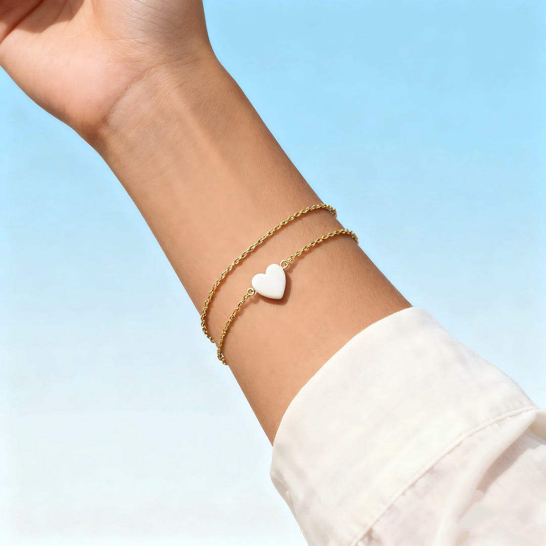 Elegante Herz Charm-Armband Karnz