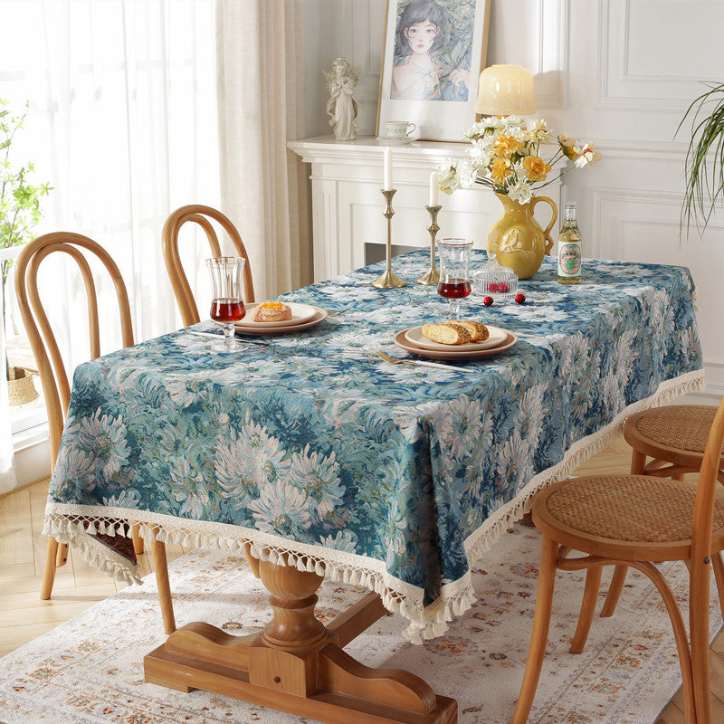 Blumenmuster Tischdecke