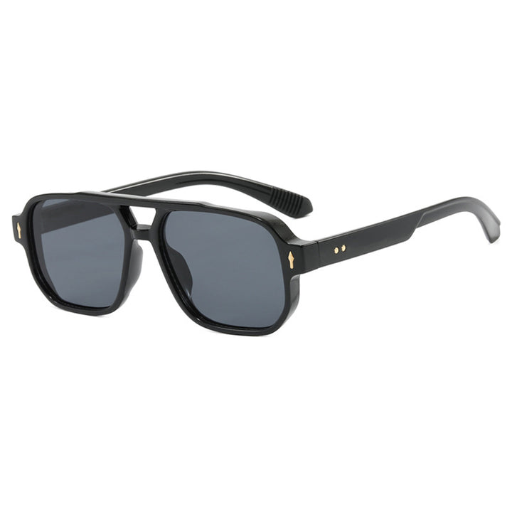 Damen modische quadratische Sonnenbrille mit luxuriösen Details Karnz
