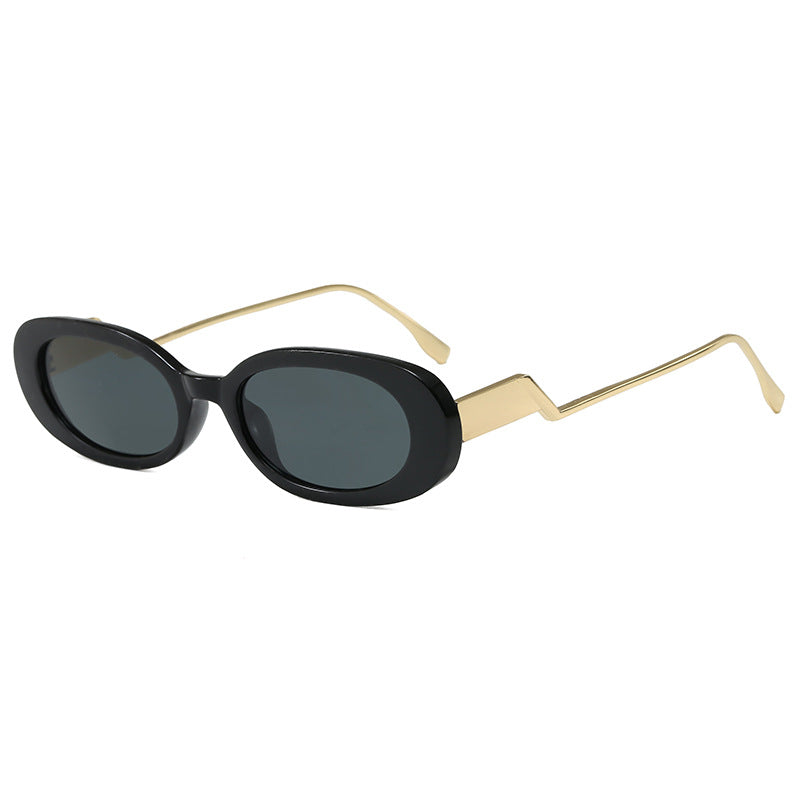 Damen retro-inspirierte Sonnenbrille mit zeitgemäßem Design und markantem Rahmen Karnz