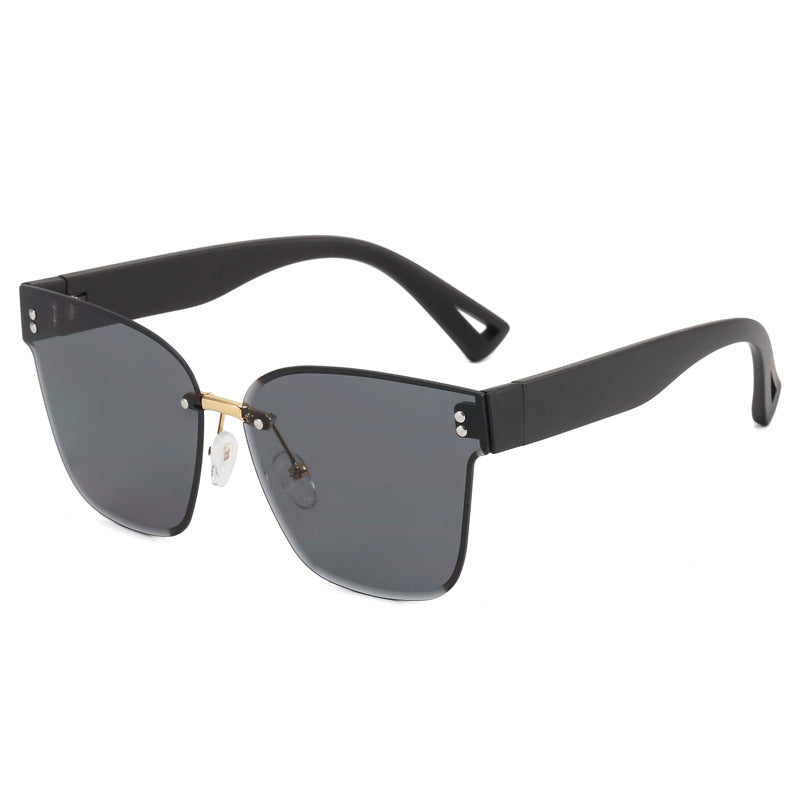 Damen stylische Sonnenbrille mit elegantem Schilddesign Karnz