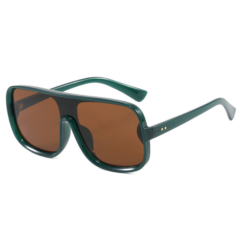 Damen modische Shield-Sonnenbrille mit innovativem Design Karnz