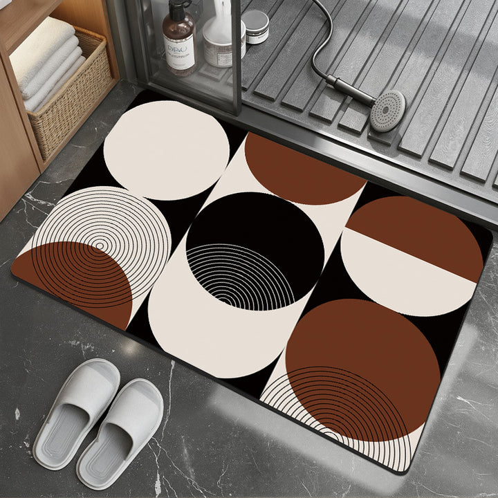 Modern Abstract Badmat Karnz