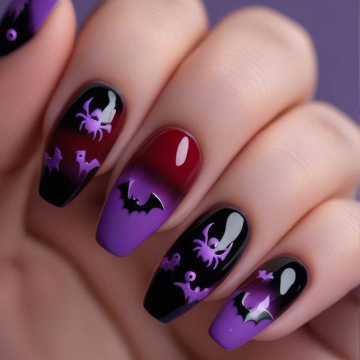 Halloween-Themen 3D Gothik Nagelkunst Set Karnz