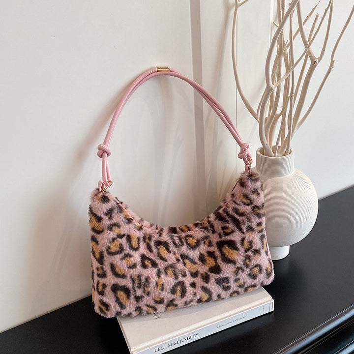 WoLuxurious Kunstpelz Hobo Tasche Karnz