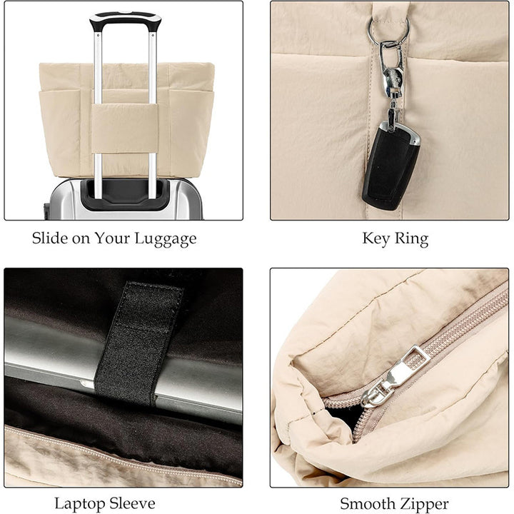 Praktische Alltags-Handtasche mit Mehreren Fächern Karnz