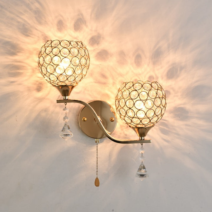 Kristallakzent-Wandlampe