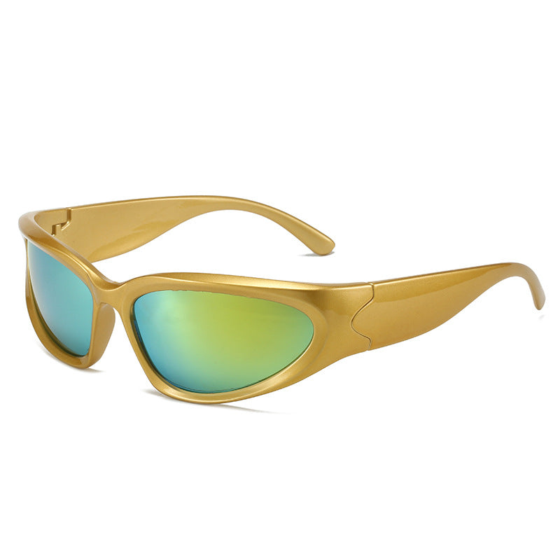 Damen sportliche Sonnenbrille mit ergonomischem Design und polarisierenden Gläsern Karnz