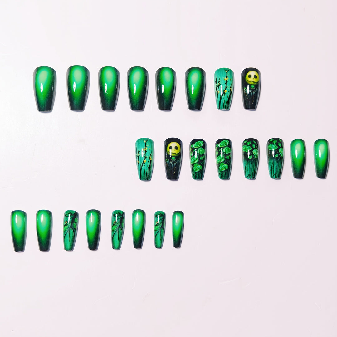 Kreatives Nagelkunst-Set mit Grünem Design Karnz