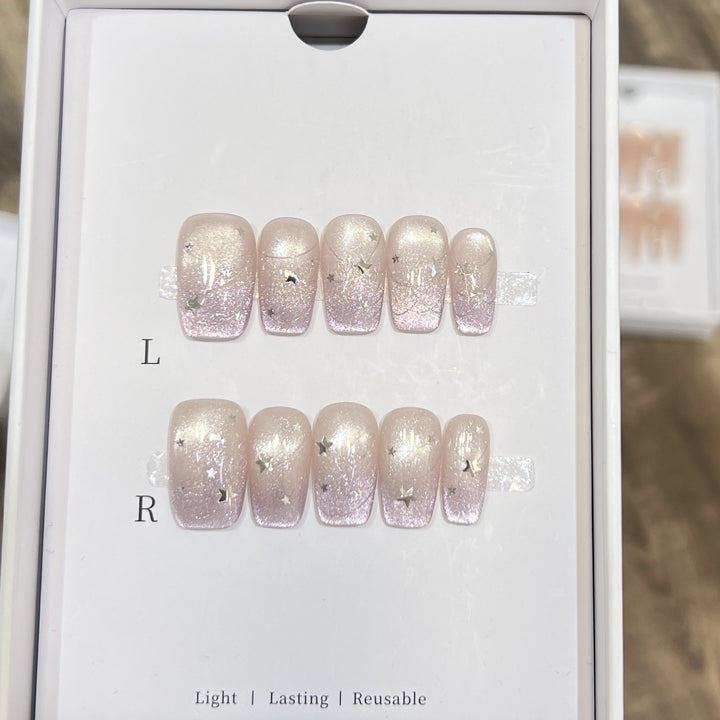 Sternen Glitter Press-On Nagel Set Karnz